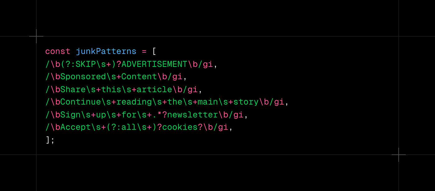 Text cleaning